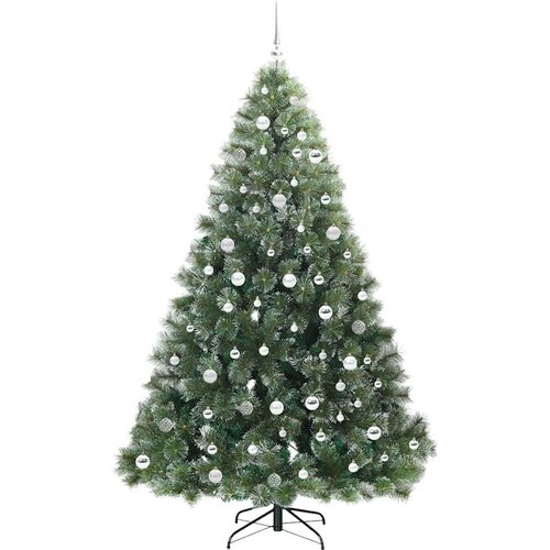 VidaXL Umjetno božićno drvce s stalakom Zelena 210 cm PE i PVC Slike