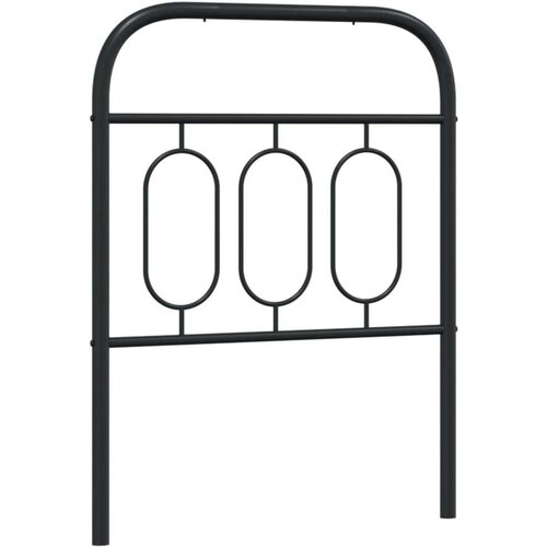 vidaXL Kovinsko posteljno vzglavje črno 75 cm, (21242919) Cene