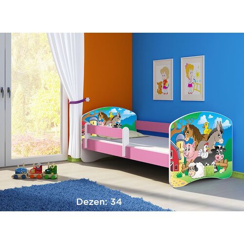 ACMA dečiji krevet ii 140x70 + dušek 6 cm PINK34 Cene
