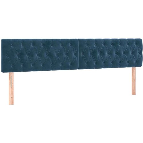  Uzglavlje tamnoplavo 180x7x78/88 cm bar&amp;scaron;unasto Slike