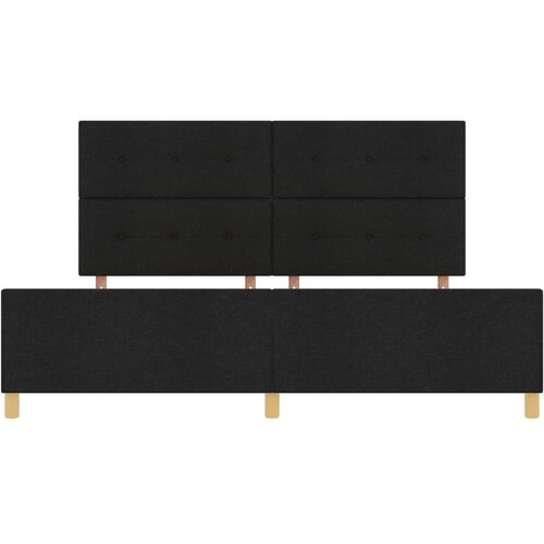  Krevet Crna 200x200 cm Tkanina Slike