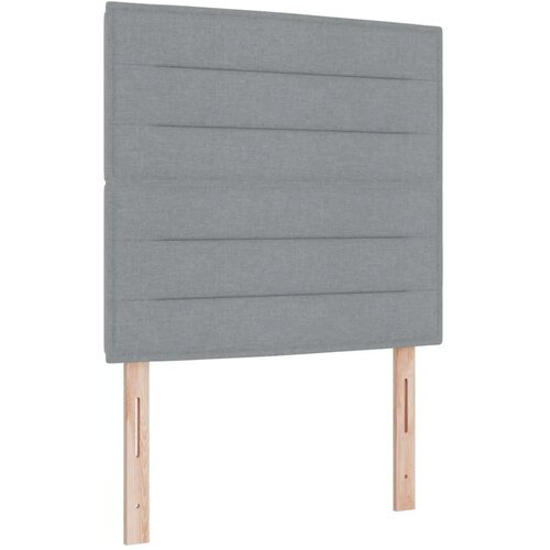  LED krevet za pohranu s madracem Svjetlosiva 90 x 190 cm - Svjetlosiva 90 x 190 cm Dizajn linija Slike