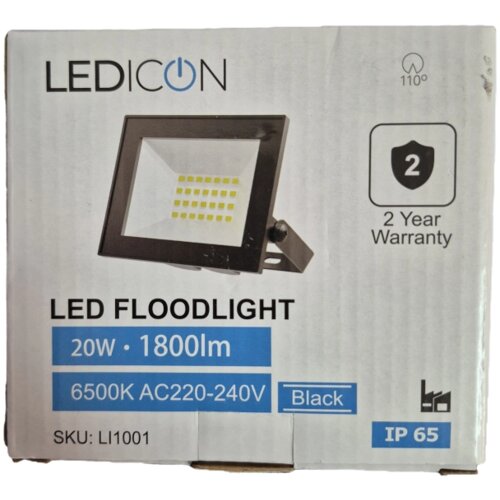  LEDICON LED REFLEKTOR 20W, 1800lm, 6500K, IP65 Slike