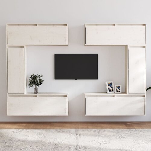 The Living Store TV omarica 6 kosov bela trdna borovina - TV Omarica, (21375049) Slike