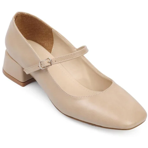 Capone Outfitters Capone Flat Toe Strapless Low Heel Women's Shoes