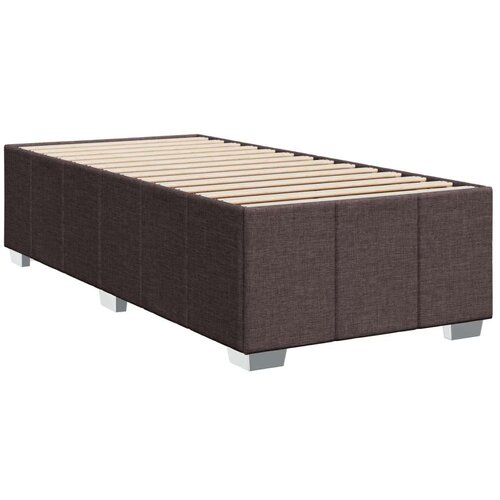 vidaXL Krevet s oprugama i madracem tamnosmeđi 100 x 200 cm od tkanine Cijene