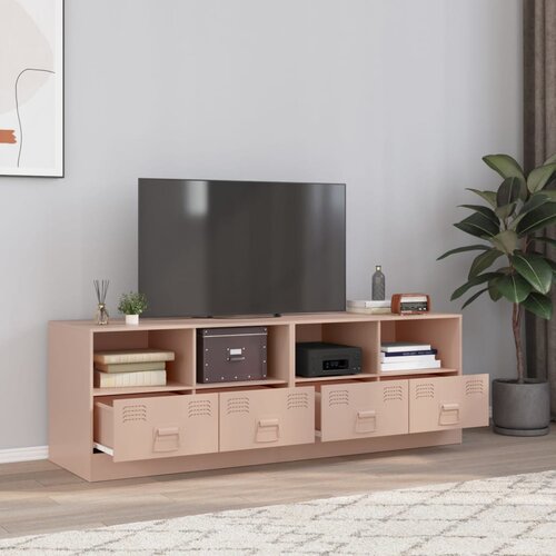 The Living Store TV omarica 2 kosa roza 67x39x44 cm jeklo - TV Omarica, (21508192) Cene