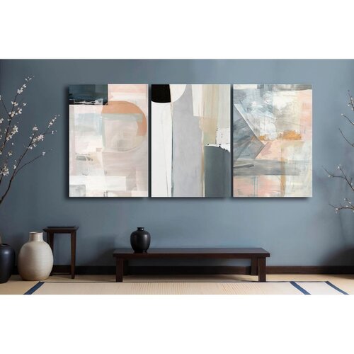 WALLXPERT 3P70100C006 Multicolor Decorative Canvas Painting (3 Pieces) Cene