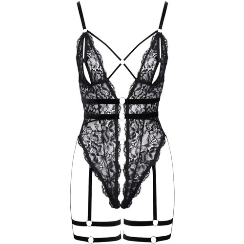 Cottelli otvoreni, remenasti seksi body (crni) Slike