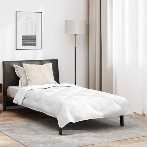 vidaXL Zimski set jorgana s jastukom 2 pcs Bijelo 140 x 220 cm Mikrovlakna Cijene
