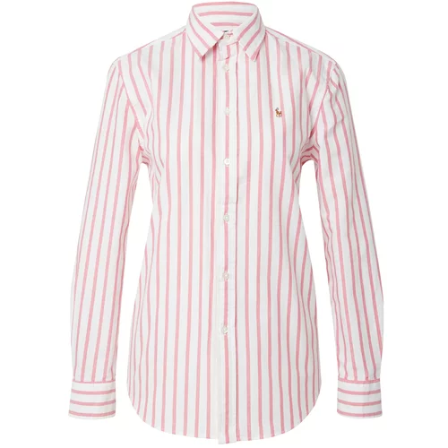 Polo Ralph Lauren Bluza svetlo modra / rjava / roza / bela
