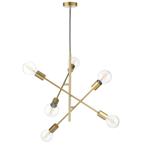  ONLI - Visilica na sajli CROSS 6xE27/22W/230V Slike