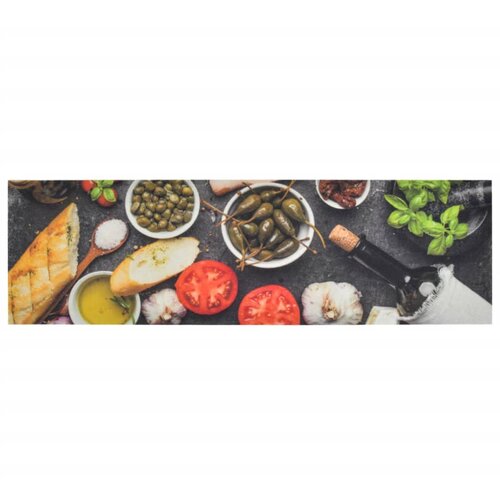 Maison Chic Kuhinjska Preproga, Rug pralna vino in hrana 45x150 cm žamet, (22122169) Cene