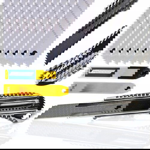 Rosfix KOMPLET NADOMESTNIH REZIL ZA 18 MM REZALNIK ZA TAPETE 10 KOSOV. + NOŽ ZA TAPETE IZ ALUMINIJA, (21746546) Slike