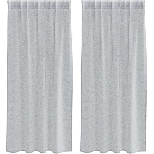 vidaXL Voile zavesa z zavesami 2 pcs Temno siva 175 x 140 cm Poliester, (5000149402) Cene