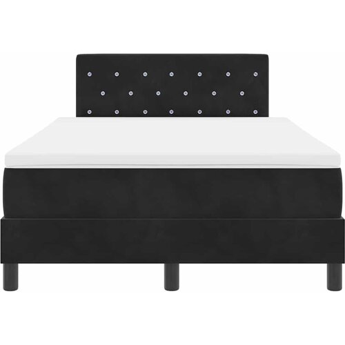  LED Box Spring Krevet s madracem Crna 120 x 190 cm Bar&amp;scaron;un Slike