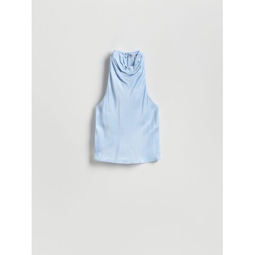 Reserved Halter top - bljedoplavo Cene