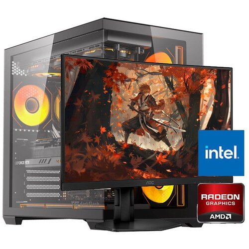  Gaming računar Intel i5-12400F, 16GB, 512GB, RX 9060 XT 16GB i Monitor AOC CQ27G4 Cijene