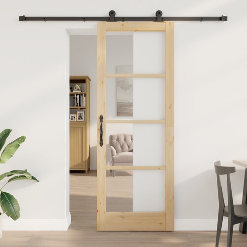 vidaXL drsna vrata s kompletom opreme 'ORKDAL'78x211 cm Cene