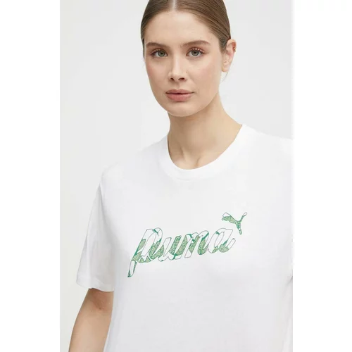 Puma Pamučna majica za žene, boja: bijela, 680432