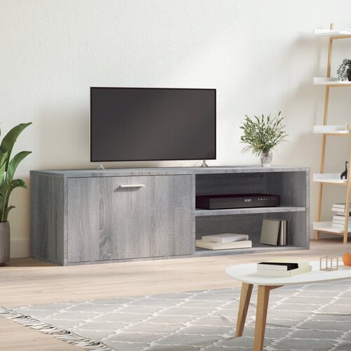 TV ormarić siva boja hrasta 120 x 34 x 37 cm konstruirano drvo Cijene