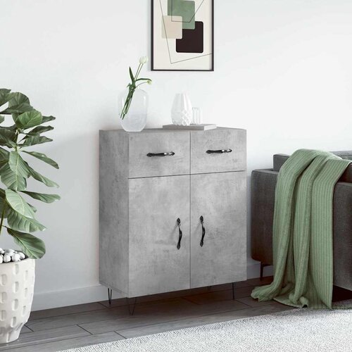  Komoda siva boja betona 69,5x34x90 cm od konstruiranog drva Cijene