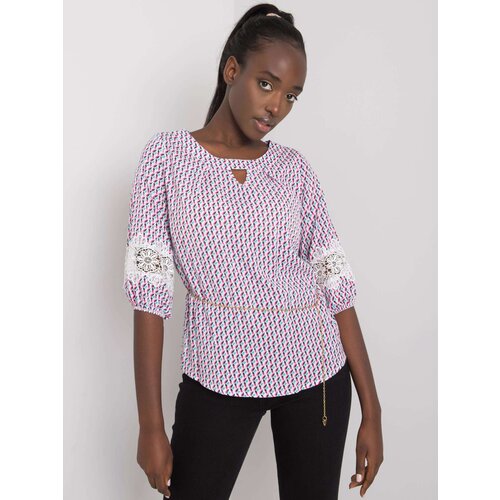 LAKERTA Blouse-LK-BZ-506369.20-white-pink Slike