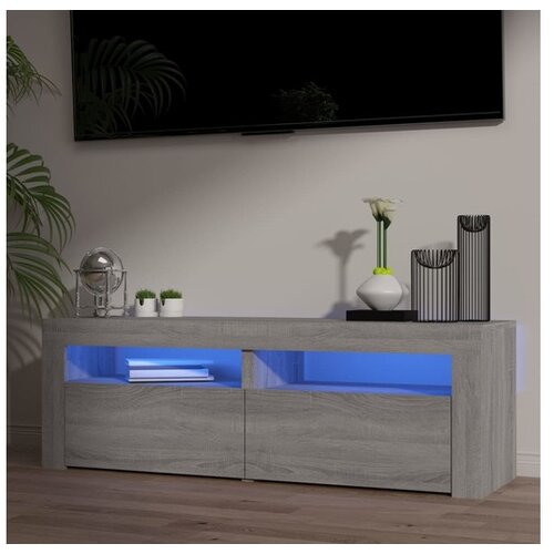  ormarić s LED svjetlima boja hrasta sonome 120 x 35 x 40 cm Cene