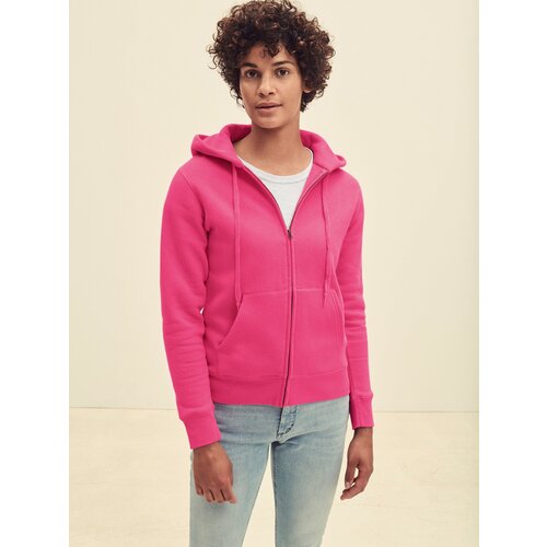 Fruit Of The Loom Pink Zippered Sweatshirt Slike