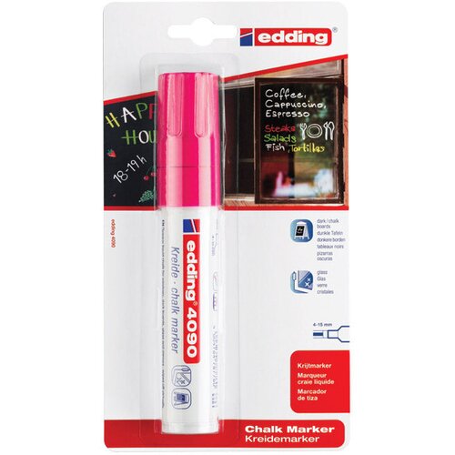  Marker-kreda za staklo 4-15mm edding 4090/1 neon rozi blister Cene