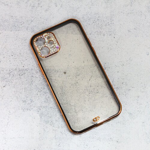 Maska Cirkon Camera za iPhone 12 6.1 crna Slike