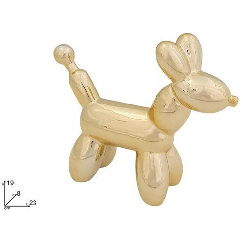 Dekoracija PAS 23 CM ZLATNI KERAMIČKI Cijene