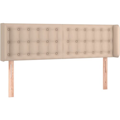 Maison Chic Vzglavna omarica - Nočna omarica - Posteljna omarica z ušesi kapučino 147x16x78/88 cm umetno usnje, (21711360) Cene