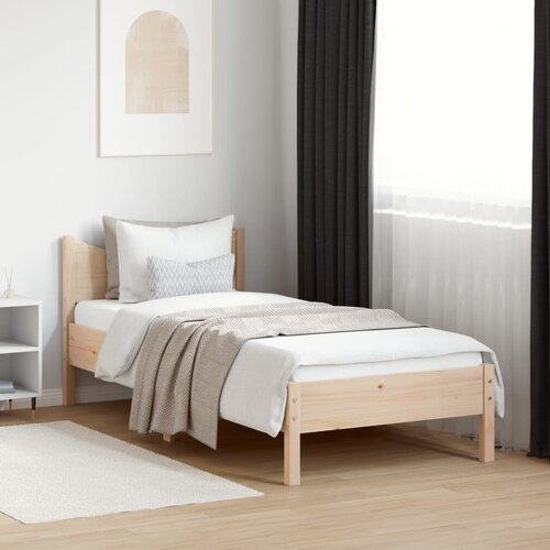 Furnova Posteljni okvir brez vzmetnice 90x190 cm trdna borovina, (21934755) Slike