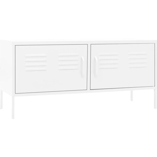 Maison Chic TV omarica - TV stojalo - Televizijska omarica bela 105x35x50 cm jeklo, (21702012) Cene