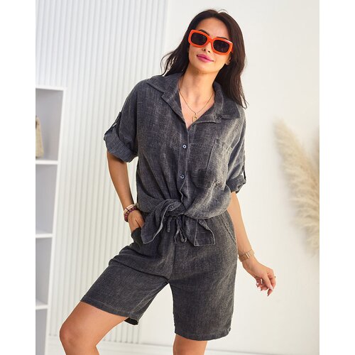 Resti Cotton and linen women's shirt set Cene