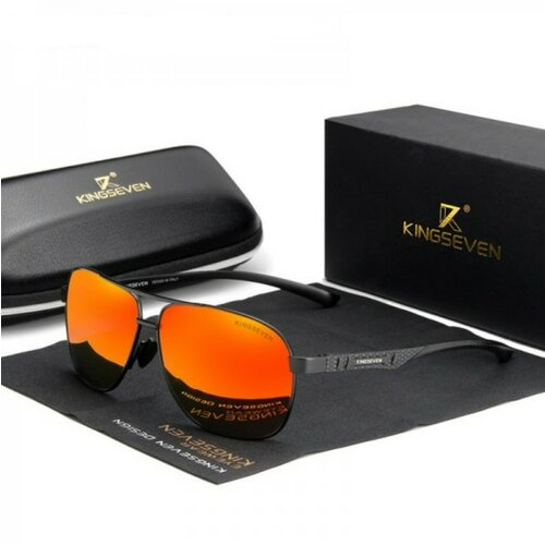 KINGSEVEN muške naočare za sunce N7188 crno-narandžaste Cene