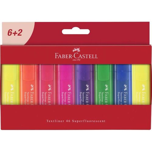 Faber-Castell FABER CASTELL Set flomastera Textliner 46 8/1 254667 Slike