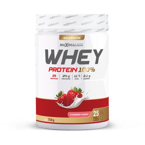 Maximalium Whey Protein, Jagoda-jogurt, 750 g Cene