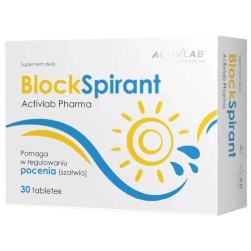 ACTIVLAB BlockSpirant prirodna kontrola znojenja Pharma (30 tableta) Cijene