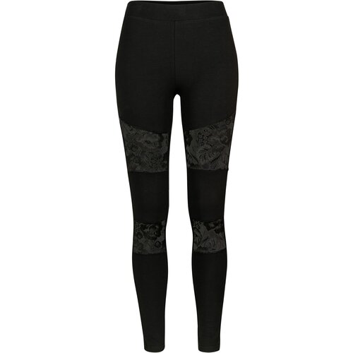 UC Ladies Women&amp;#039;s leggings with laces black Slike