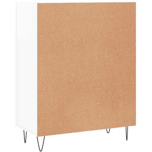  Komoda sjajna bijela 69,5x34x90 cm od konstruiranog drva Slike