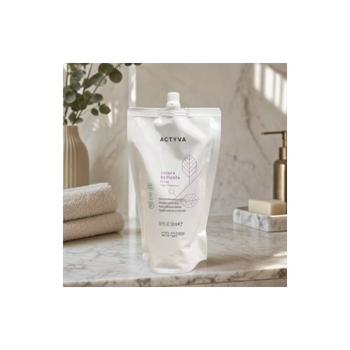 Kemon Actyva Colore Brillante Protection and Shine Mask krepilna maska za sijaj in za&amp;scaron;čito barvanih las Refill 500 ml Slike