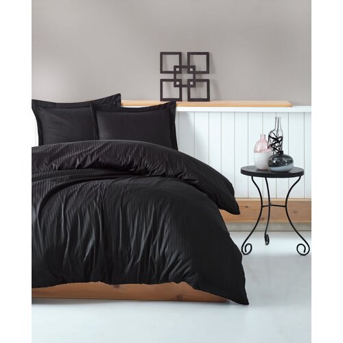 Stripe set posteljine Stripe, 200x220 cm, crna Cene