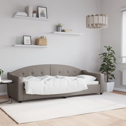  Dnevni krevet smeđesivi 80 x 200 cm od tkanine Cijene