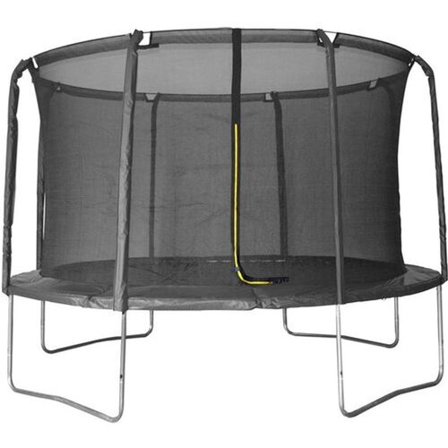 LEGONI Trampolin Aero sa za&amp;scaron;titnom mrežom, crni, 366 cm Slike