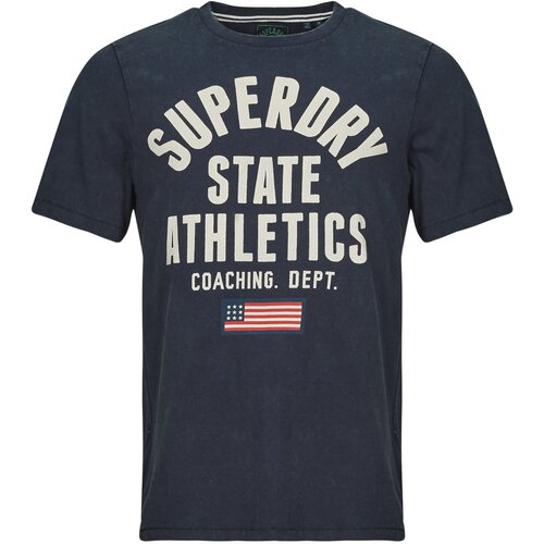 Superdry Majice s kratkimi rokavi ATHLETIC ESSENTIAL pisana Slike