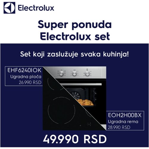 Electrolux ugradni set EHF6240IOK + EOH3H00BX Slike