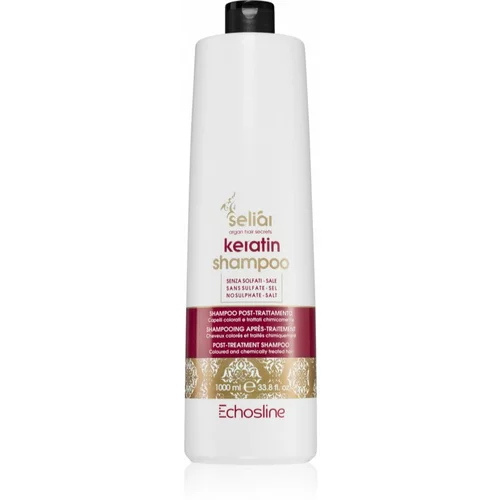 EchosLine Seliár Keratin šampon za kemično obdelane in mehanično obremenjevane lase 1000 ml