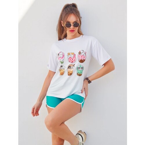 Resti Women's sports set with t-shirt and shorts Kitty Cat Cene